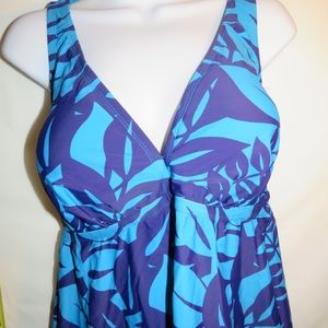 Swimsuits For All Tankini TOP ONLY Size 18